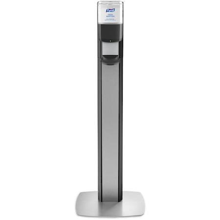 Purell PURELL MESSENGER ES6 Silver Panel Floor Stand with Dispenser GOJ7316DSSLV